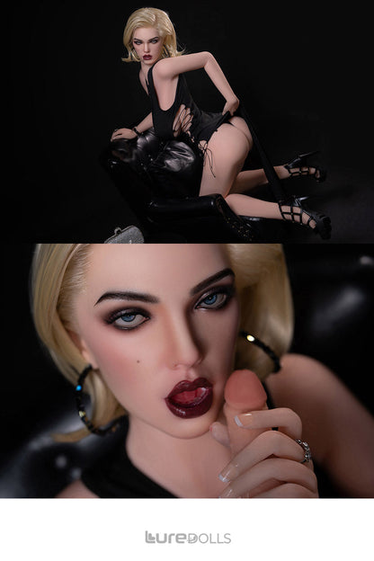 170cm/5'7" D-cup Silicone Head+TPE Body Sex Doll(Movable Jaw Head)-SY Doll