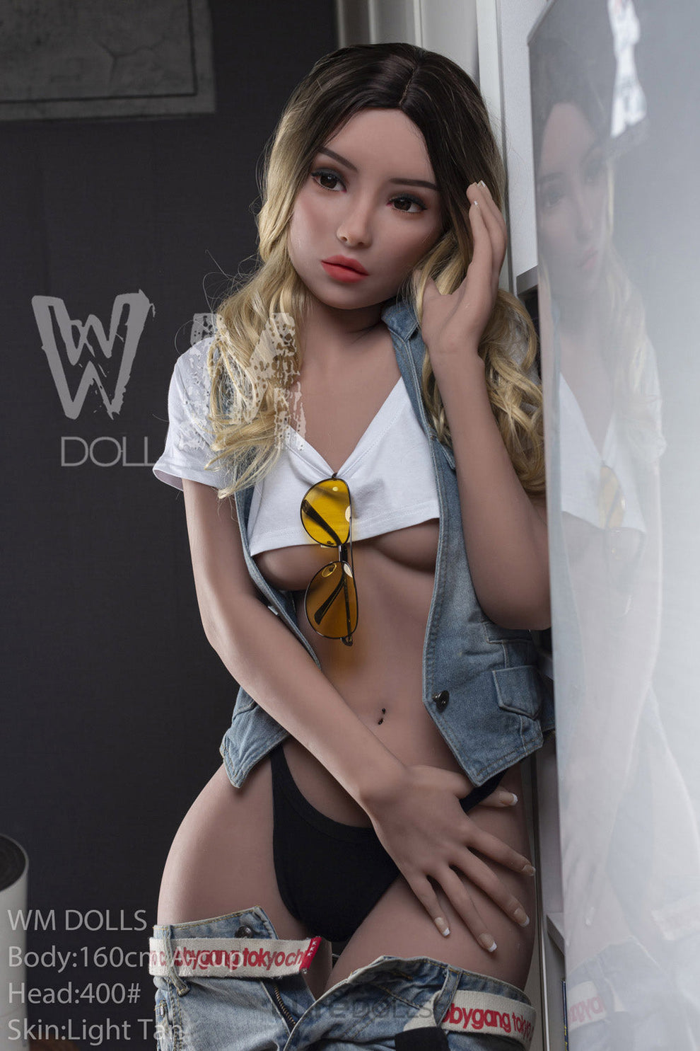 160cm/5'3" A-cup S-TPE Sex Doll Gel Breasts Tan-WM Doll(in Stock)-Bonny
