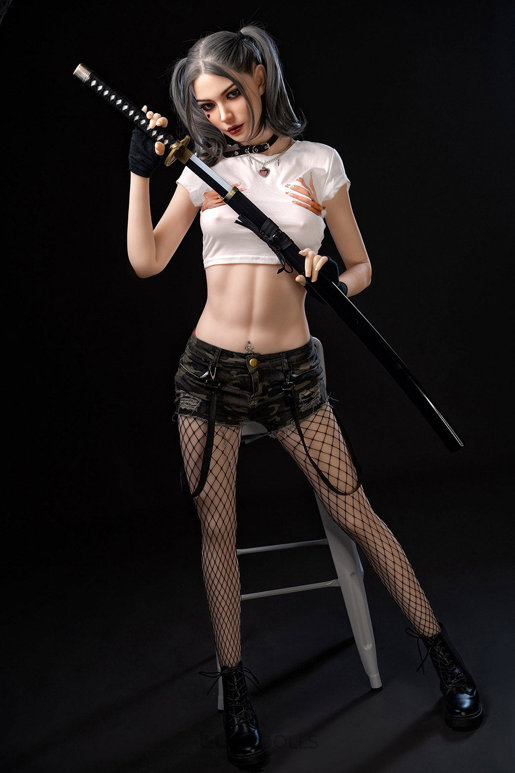173cm/5'8" C-cup Silicone Head+TPE Body Sex Doll Eudora(Movable Jaw Head)-SY Doll(in Stock)