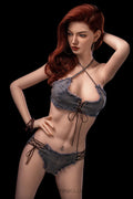 173cm/5'8" C-cup Silicone Head+TPE Body Sex Doll(Movable Jaw Head)-SY Doll