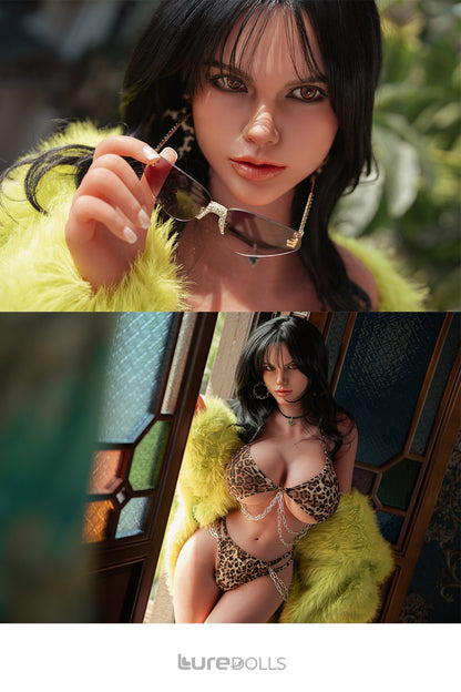 158cm/5'2" D-cup Silicone Head+TPE Body Sex Doll(Movable Jaw Head)-SY Doll