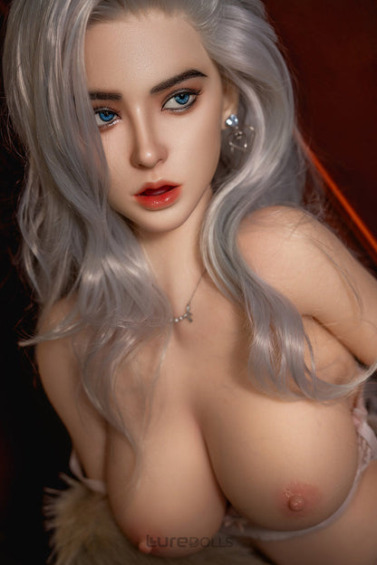 164cm/5'5" D-cup Silicone Head+TPE Body Sex Doll(Movable Jaw Head)-SY Doll